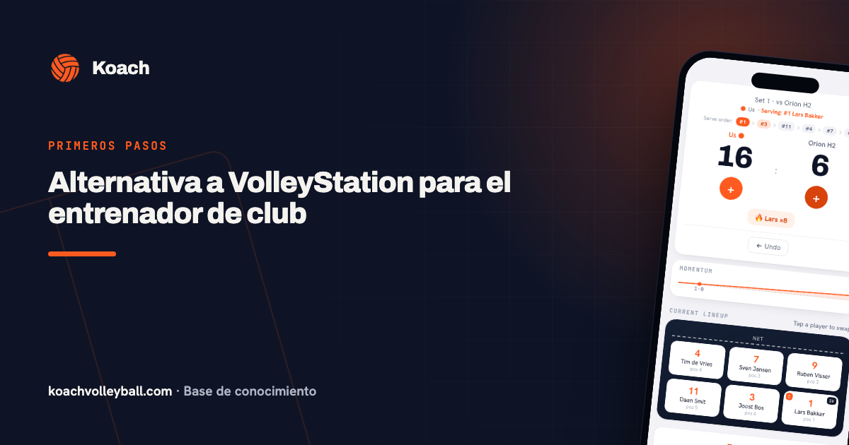 Alternativa a VolleyStation para el entrenador de club