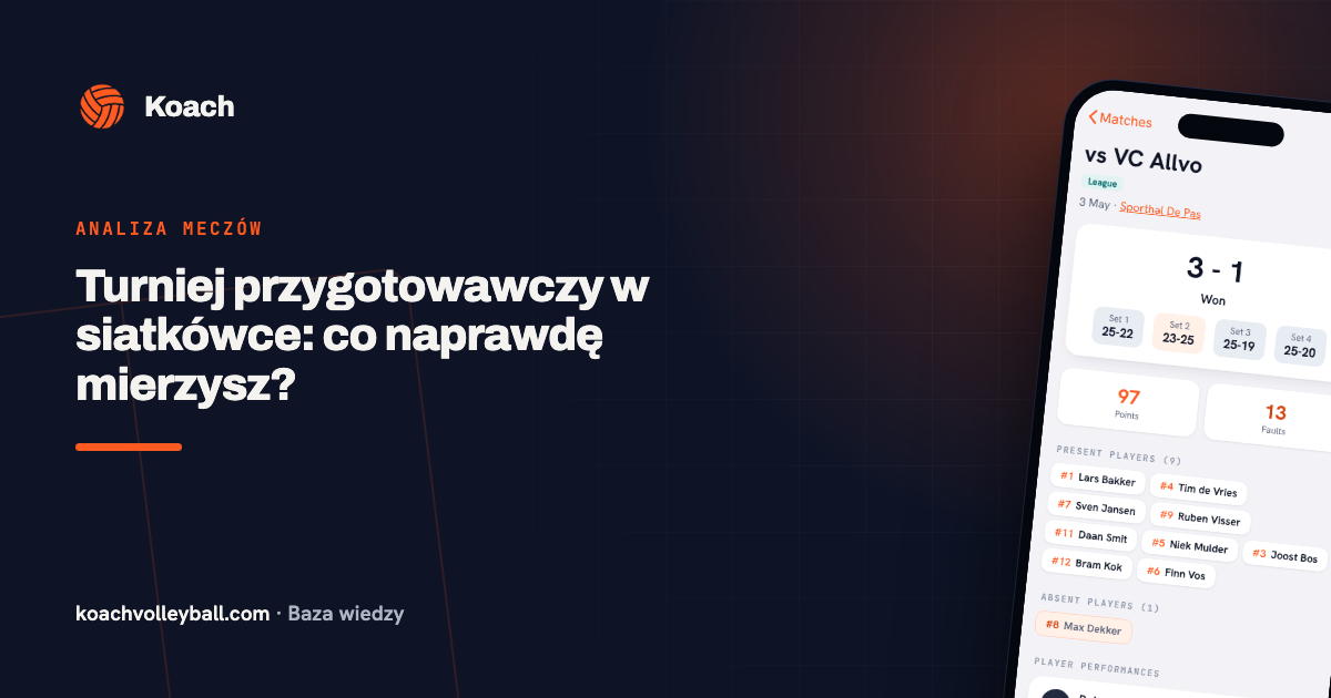 Turniej przygotowawczy w siatkówce: co naprawdę mierzysz?