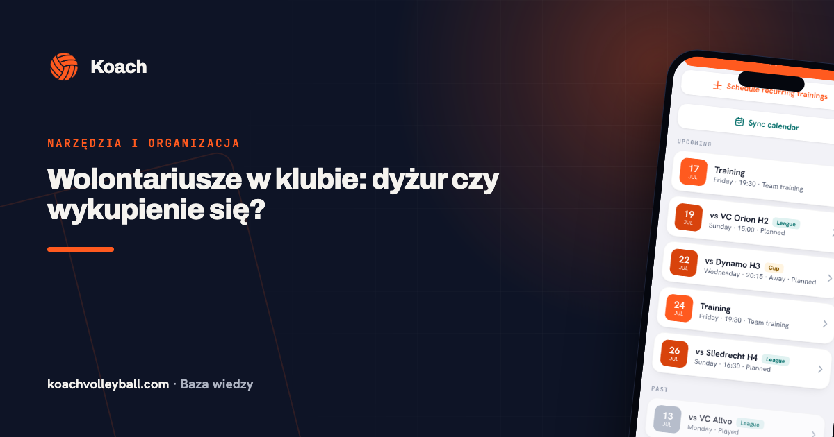 Wolontariusze w klubie: dyżur czy wykupienie się?