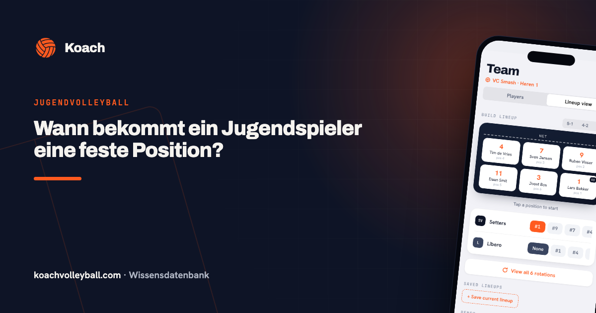 Wann bekommt ein Jugendspieler eine feste Position?