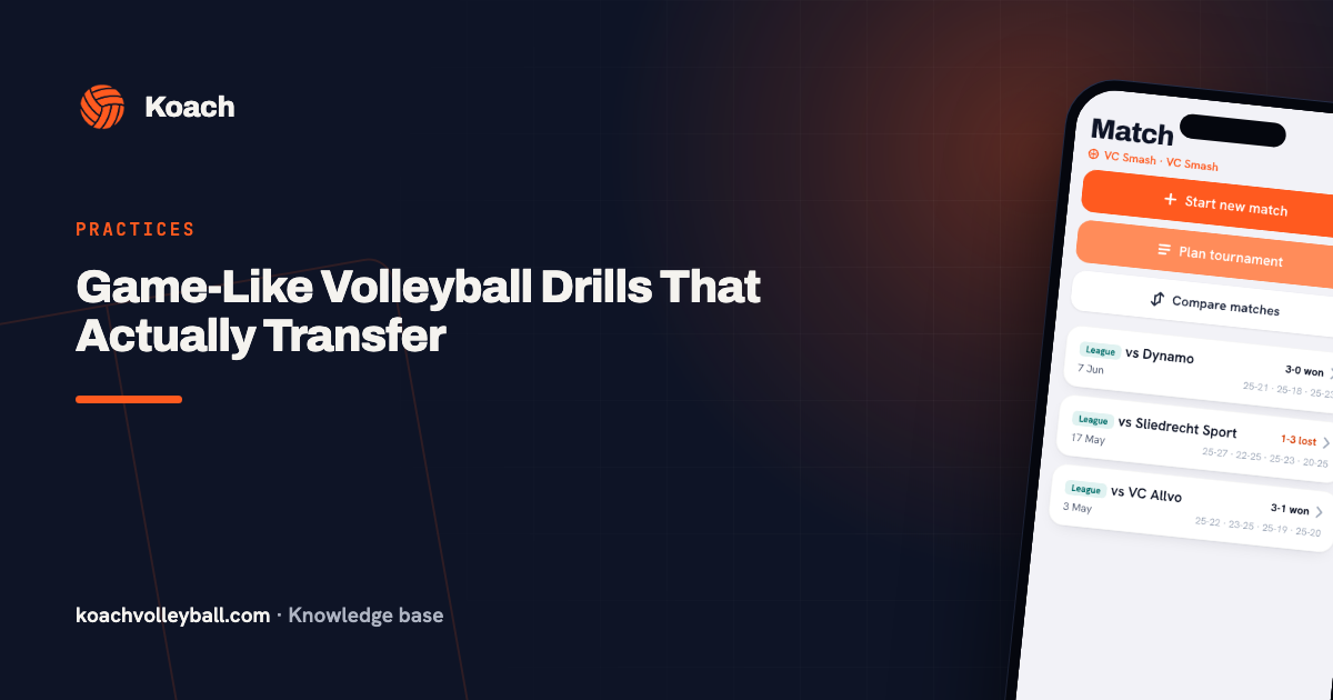 Game-Like Volleyball Drills That Actually Transfer