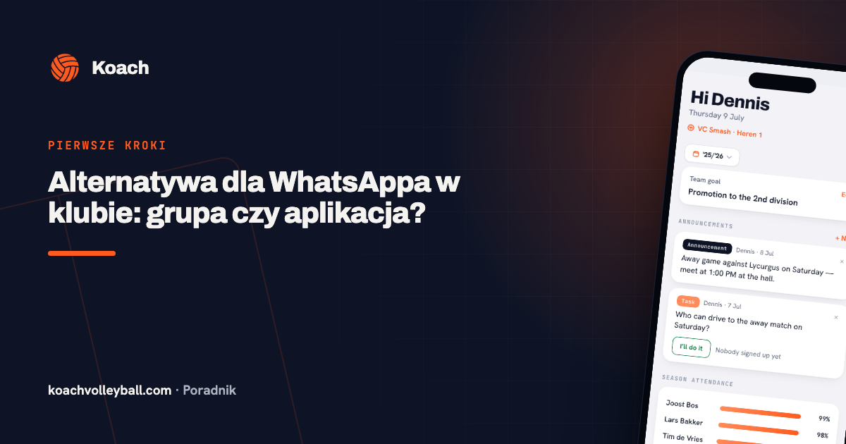 Alternatywa dla WhatsAppa w klubie: grupa czy aplikacja?
