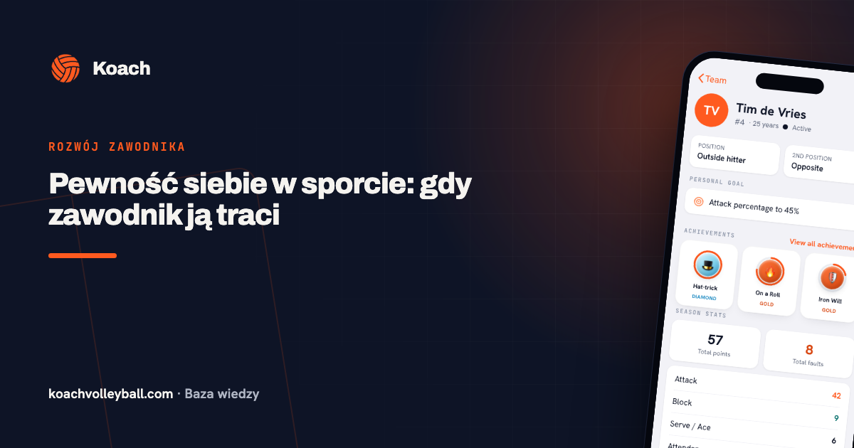 Pewność siebie w sporcie: gdy zawodnik ją traci